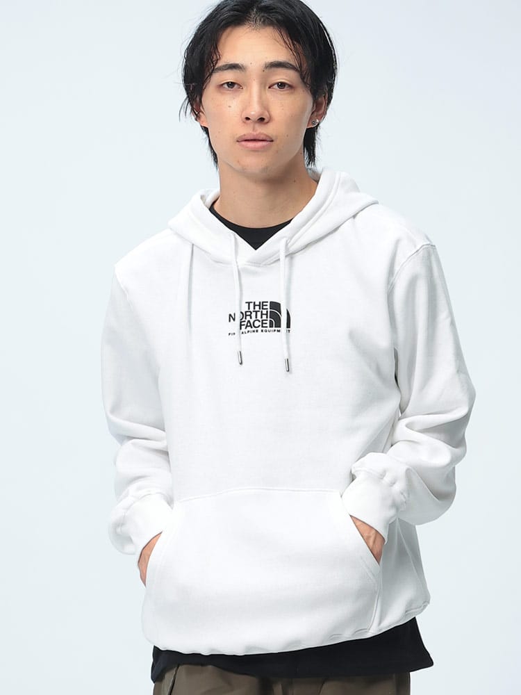 THE NORTH FACE (ザ ノースフェイス) 裏起毛 ロゴプリント プルオーバー パーカー FINE ALPINE HOODIE NF0A8APT