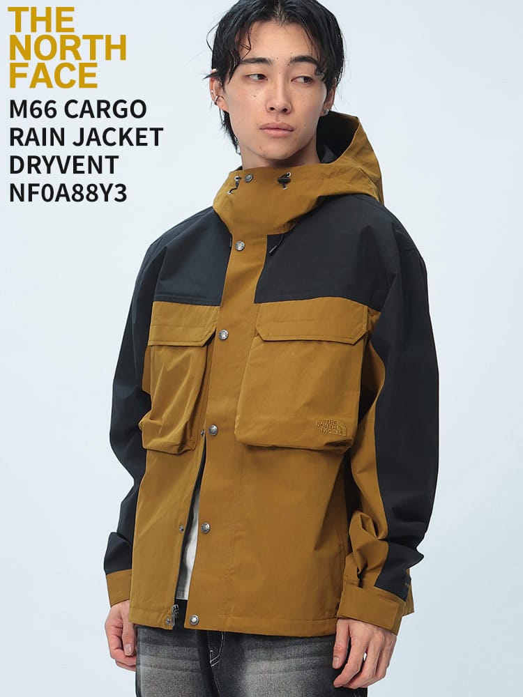 THE NORTH FACE (ザ ノースフェイス) カーゴポケット フルジップ レインジャケット M66 CARGO RAIN JACKET DRYVENT NF0A88Y3