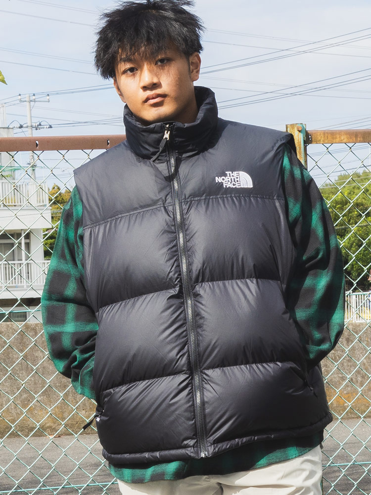 ダウンベスト フード収納 700フィルパワー  M 1996 RETRO NUPTSE VEST アウター 防寒 アウトドア レジャー 大きいサイズ メンズ