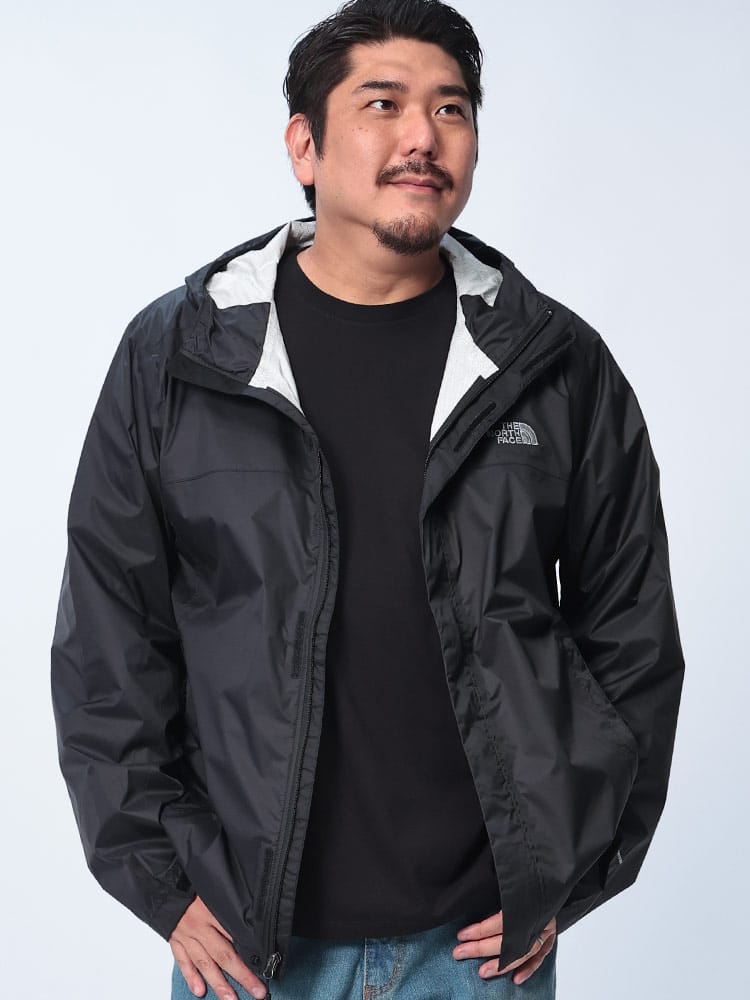 パーカー ジャケット 胸ロゴ フルジップ  DRYVENT M VENTURE 2 JKT アウター フード アウトドア 大きいサイズ メンズ