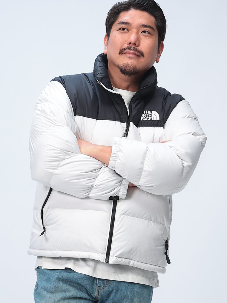 ダウンジャケット フード収納 ロゴ刺繍  M 1996 RETRO NUPTSE JK アウター ブルゾン 防寒 大きいサイズ メンズ