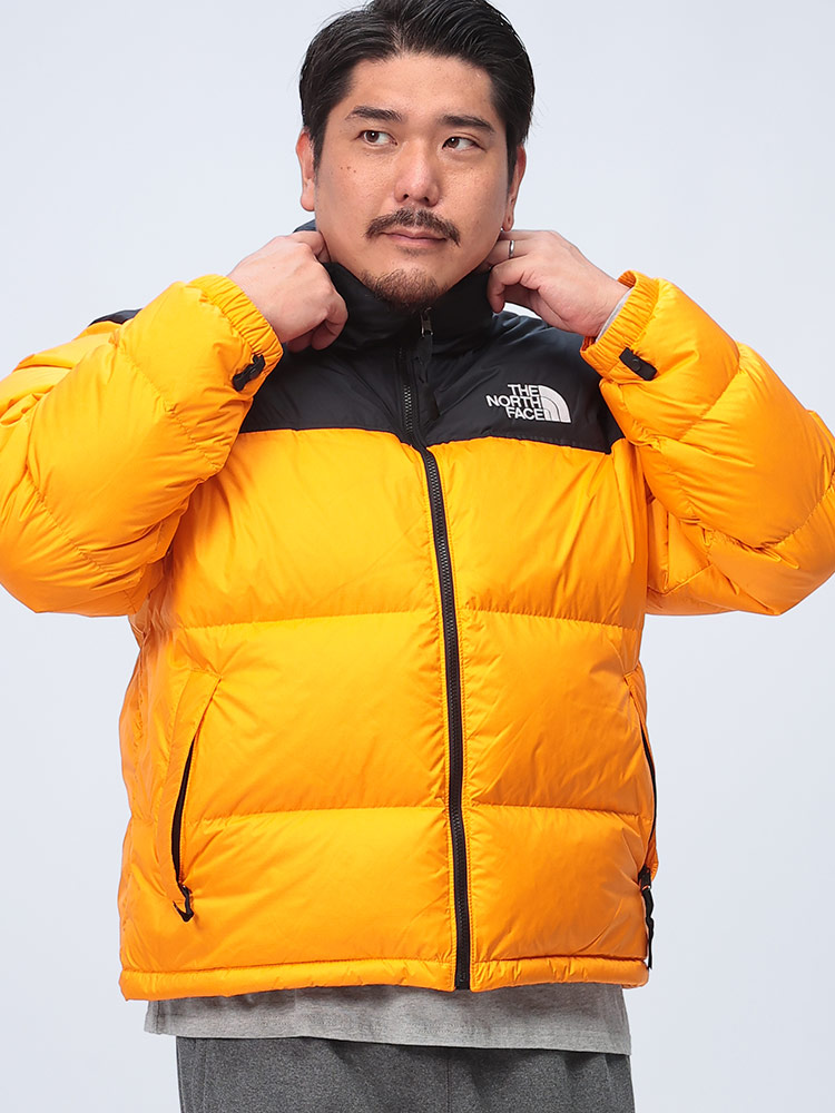 ダウンジャケット フード収納 ロゴ刺繍  M 1996 RETRO NUPTSE JK アウター ブルゾン 防寒 大きいサイズ メンズ