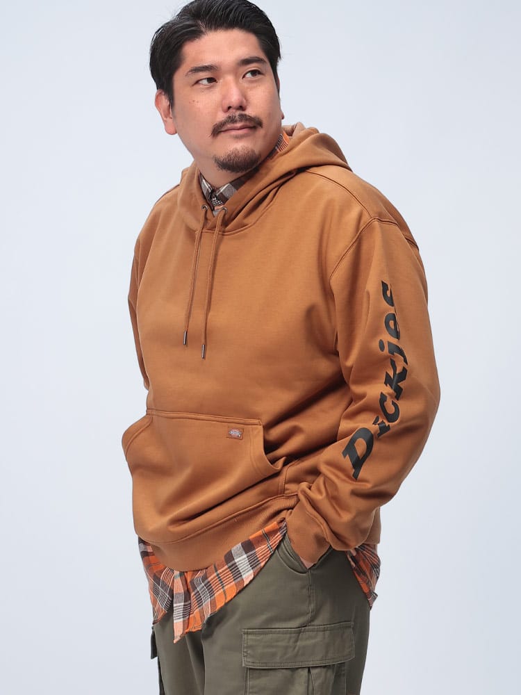 プルオーバー パーカー 撥水 裏起毛 袖ライン トップス パーカー 起毛 大きいサイズ メンズ