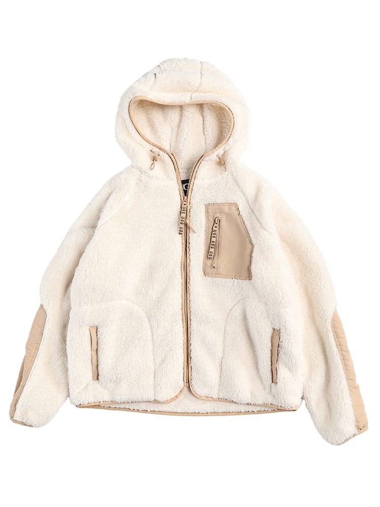 UGG (アグ) フード フルジップ ボアパーカー UGGL1144508 レディース 