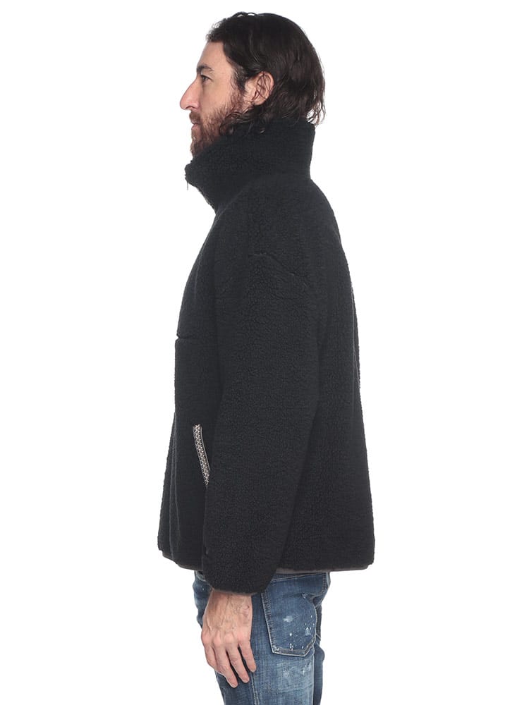 UGG (アグ) 裏フリース ハーフジップ ボアジャケット braid Half Zip 