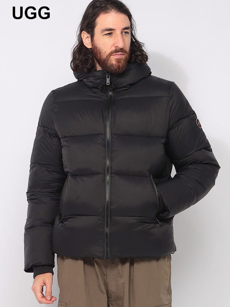 UGG (アグ) 耐水ナイロン フード裏ボア 中綿ブルゾン Brayden Puffer Jacket UGG1120656 メンズ