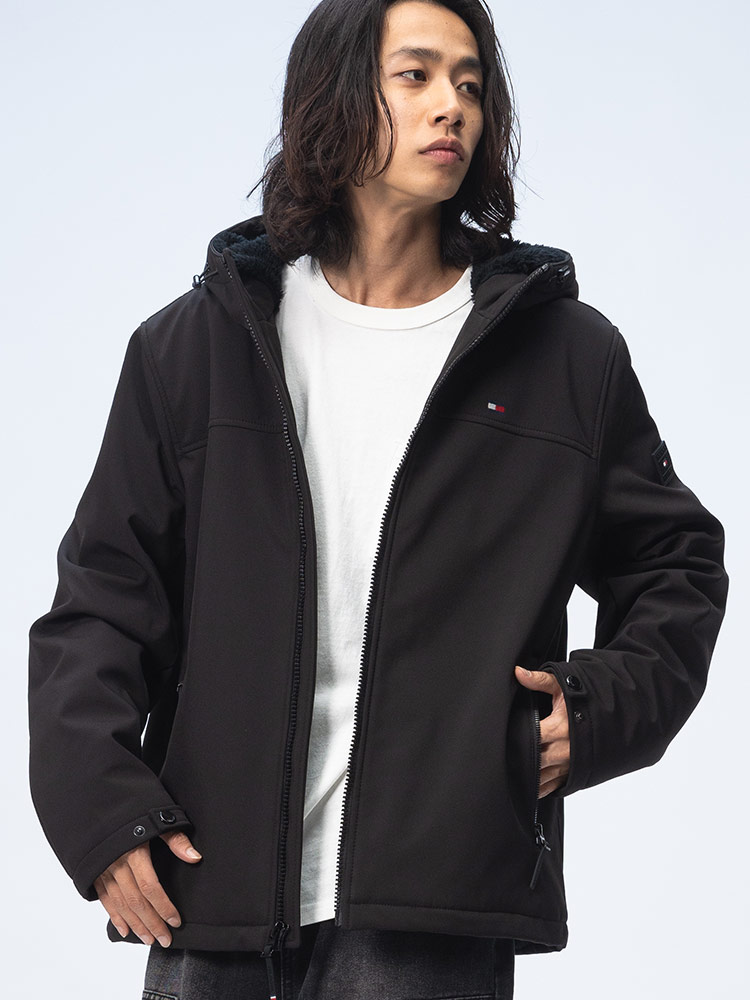 TOMMY HILFIGER (トミーヒルフィガー) 裏ボア フルジップ ジャケット SOFTSHELL HOODY W【サカゼン公式通販】