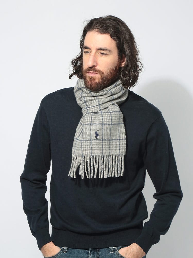 POLO RALPH LAUREN (ポロラルフローレン) リバーシブル チェック柄 マフラー RLPC0945F4 メンズ