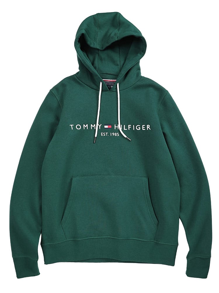 TOMMY HILFIGER (トミーヒルフィガー) 裏起毛 ロゴ刺繍 プルオーバー パーカー TOMMY LOGO HOODY MW0MW11599