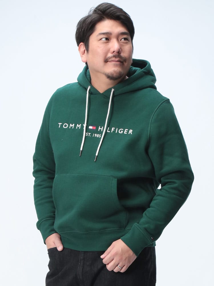 プルオーバー パーカー 裏起毛 ロゴ刺繍 ポケット付きトップス 長袖 起毛 秋冬 大きいサイズ メンズ