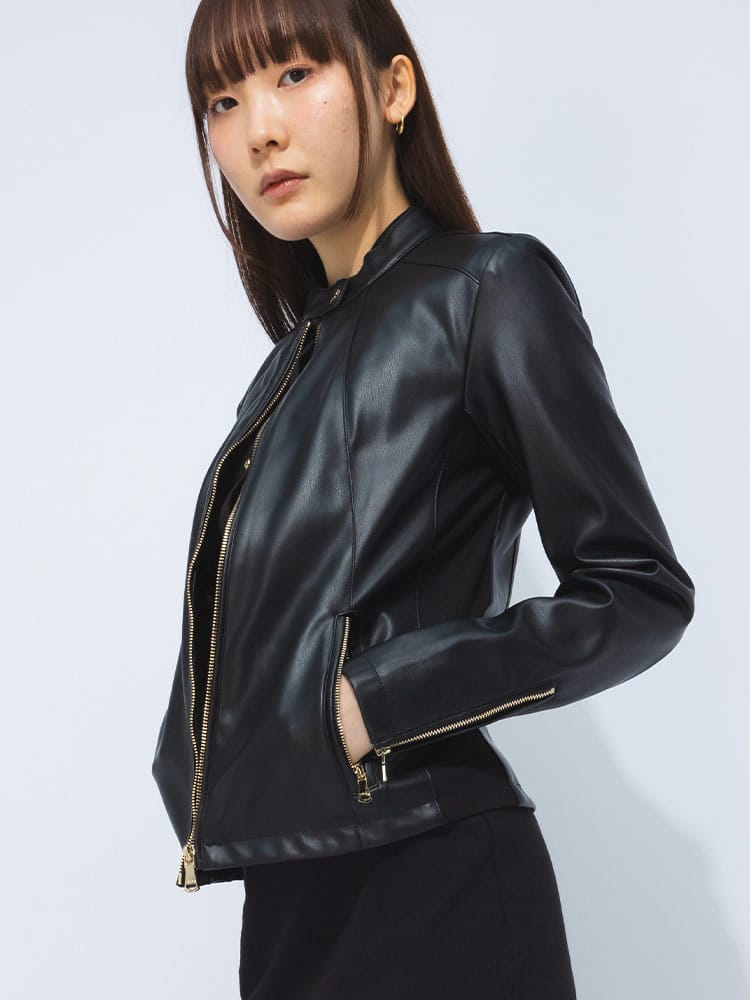 Calvin Klein (カルバンクライン) サイドストレッチ フルジップ ジャケット CKLCW390164 レディース