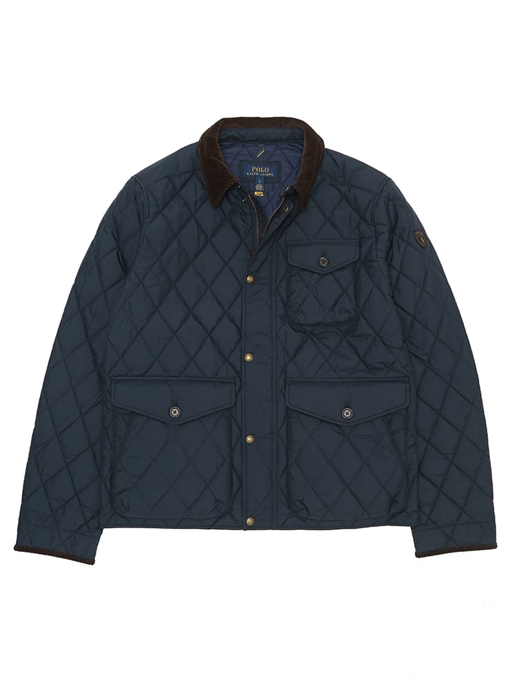 POLO RALPH LAUREN (ポロラルフローレン) 撥水 ボタン＆ジップ開閉 フラップポケット キルティングジャケット RL710847071 メンズ