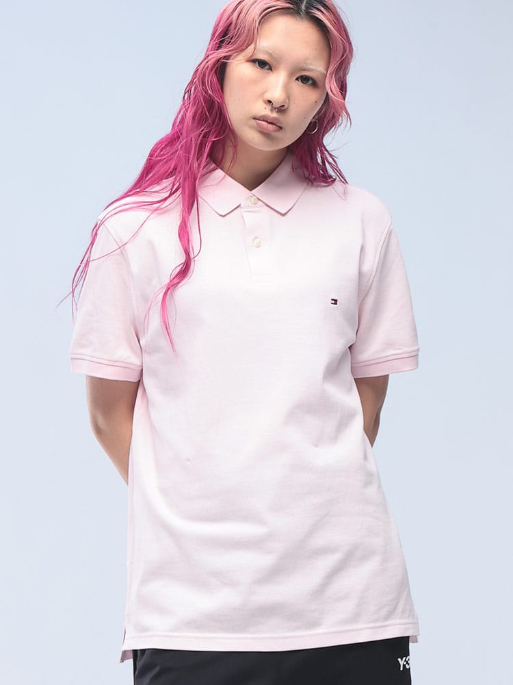 TOMMY HILFIGER (トミーヒルフィガー) ベーシックフラッグ レギュラーフィット 半袖 ポロシャツ MW0MW17770