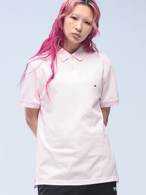 TOMMY HILFIGER (トミーヒルフィガー) ベーシックフラッグ レギュラーフィット 半袖 ポロシャツ MW0MW17770