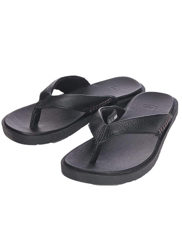 UGG (アグ) レザーストラップ サンダル SEASIDE Ⅱ FLIP メンズ