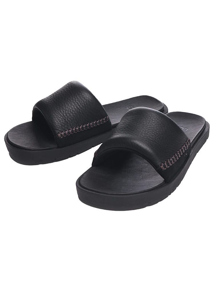 UGG (アグ) レザー スライドサンダル SEASIDE Ⅱ SLIDE メンズ
