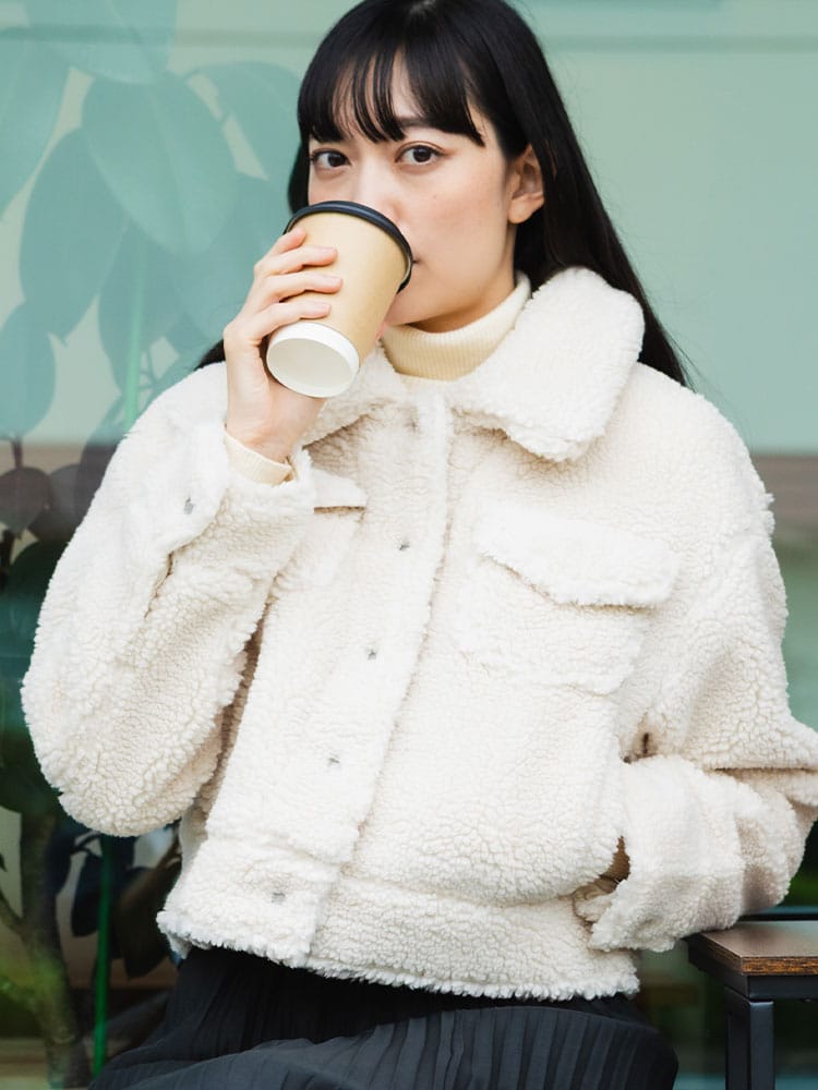 UGG (アグ) ボア トラッカー ジャケット FRANKIE SHORT UGGL1171459 レディース