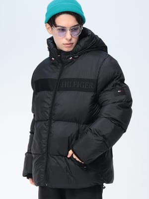 TOMMY HILFIGER (トミーヒルフィガー) ニューゴースト プリント パファー 中綿ジャケット NEW GHOST PRINT PUFFER