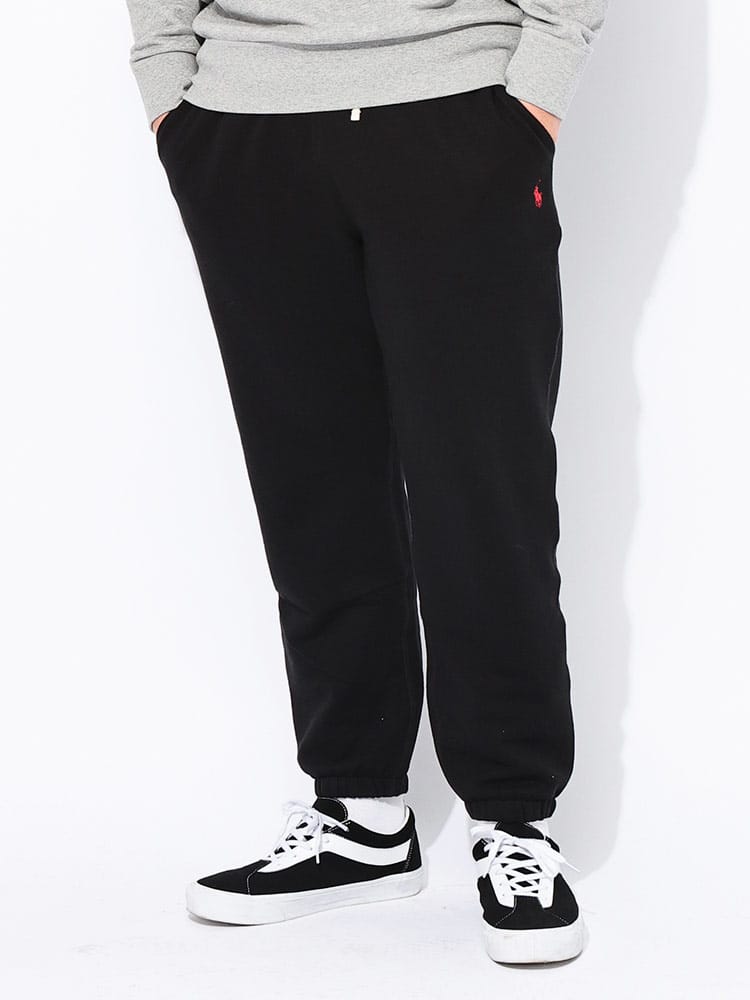 スウェットパンツ 裏起毛 ワンポイント ボトムス シンプル 秋 冬 大きいサイズ メンズ