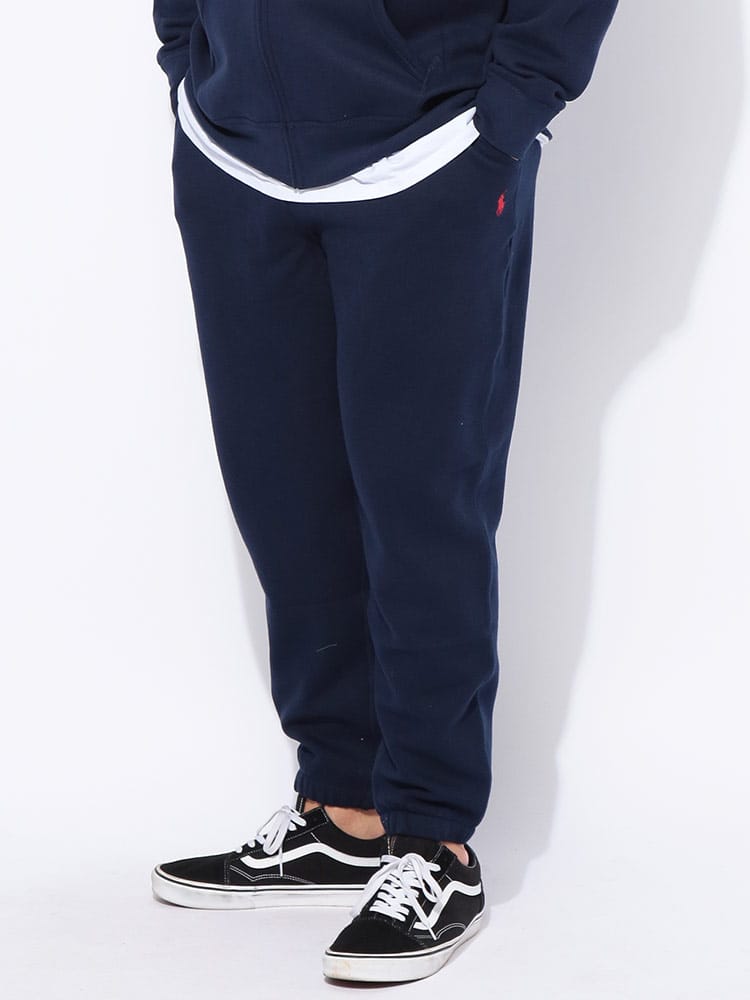 スウェットパンツ 裏起毛 ワンポイント ボトムス シンプル 秋 冬 大きいサイズ メンズ