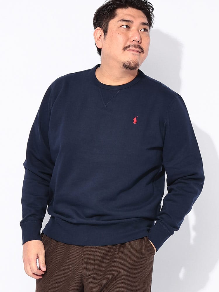 スウェットトレーナー 裏起毛 クルーネック FLEESE CREW SWEATSHIRT トップス プルオーバー 秋 冬 大きいサイズ メンズ