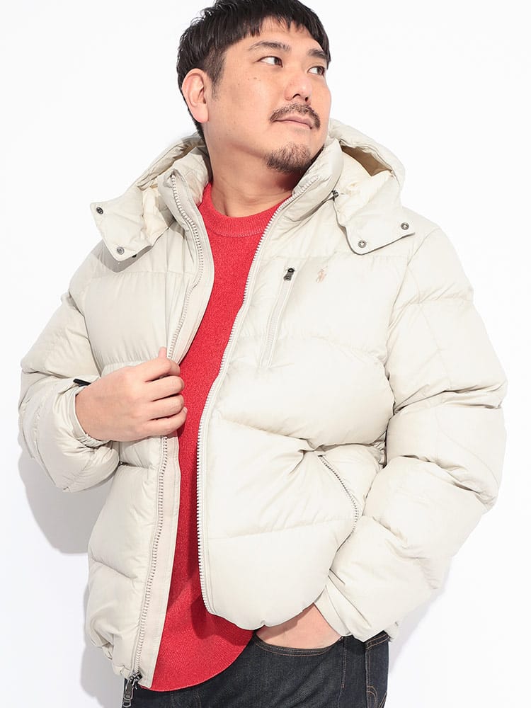 ダウンジャケット フード着脱 フルジップ GORHAM INSULATED BOMBER JKT アウター ブルゾン 秋 冬 大きいサイズ メンズ