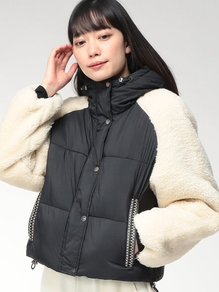 UGG (アグ) ボアコンビ フルジップ パッファー ジャケット MYKAH マイカ UGGL1171466 レディース