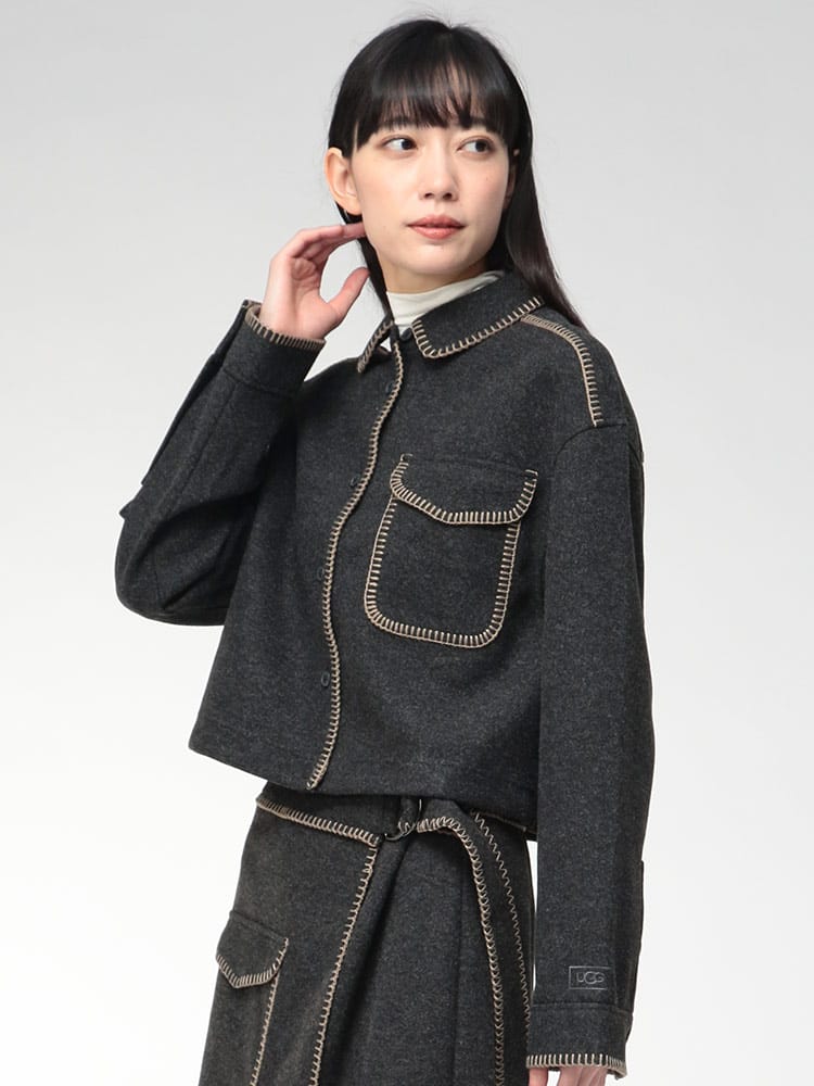 UGG (アグ) ステッチ フルボタン ジャケット TORIA トリア UGGL1172213 レディース