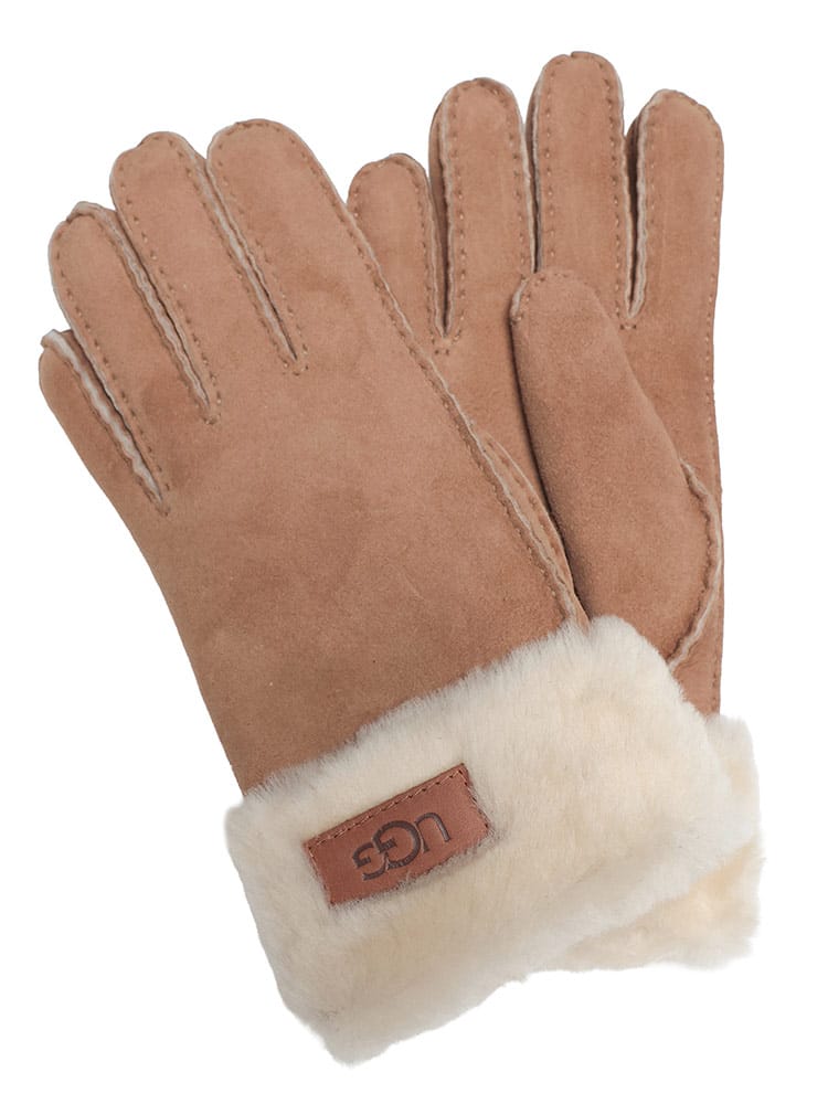 UGG (アグ) ロゴ シープスキン ファー 手袋 TURN CUFF GLOVE ターン 