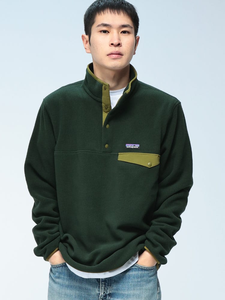 Patagonia (パタゴニア) ハーフボタン プルオーバーフリース LIGHAWEAR 