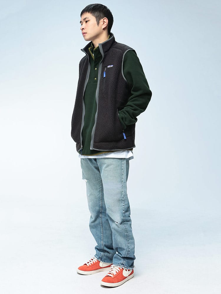 Patagonia (パタゴニア) ハーフボタン プルオーバーフリース LIGHAWEAR 
