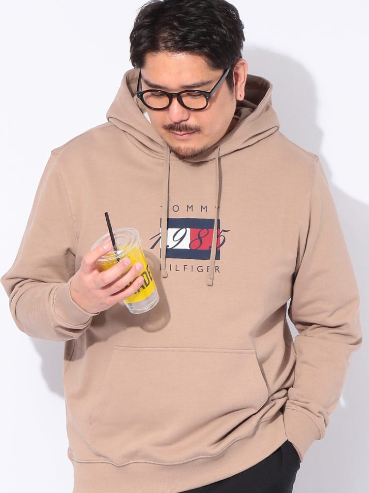 パーカー 長袖 大きいサイズ メンズ ロゴプリント プルオーバー トップス フード スウェット 秋 冬