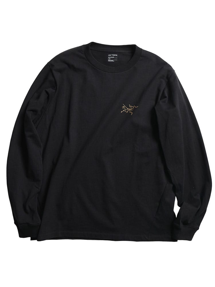 ARC'TERYX (アークテリクス) メンズ クラッグ コットン Tシャツ 長袖 ロゴ ワンポイント クルーネック コットン100％ ロンT KRAGG COTTON LS ARCX000009714