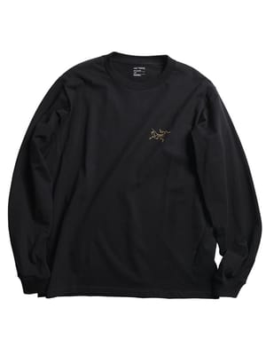 ARC'TERYX (アークテリクス) メンズ クラッグ コットン Tシャツ 長袖 ロゴ ワンポイント クルーネック コットン100％ ロンT KRAGG COTTON LS ARCX000009714