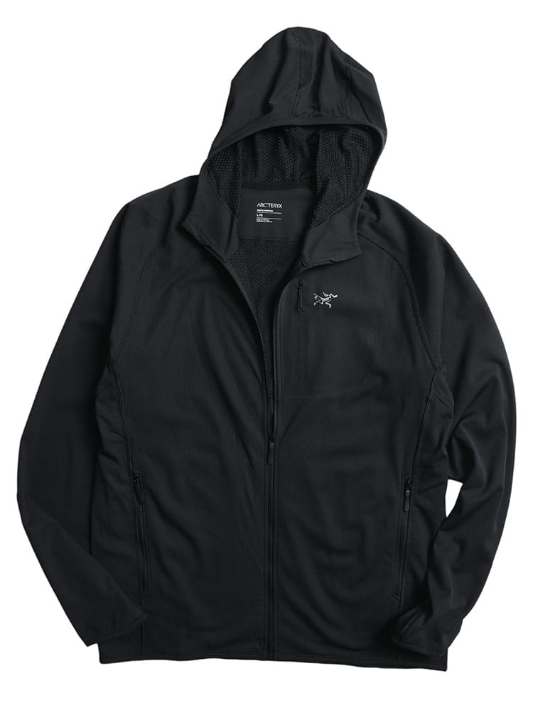 ARC'TERYX (アークテリクス) メンズ デルタ フーディ パーカー ロゴ フリース フルジップ パーカー ブルゾン DELTA HOODY 40デニール ARCX000007743