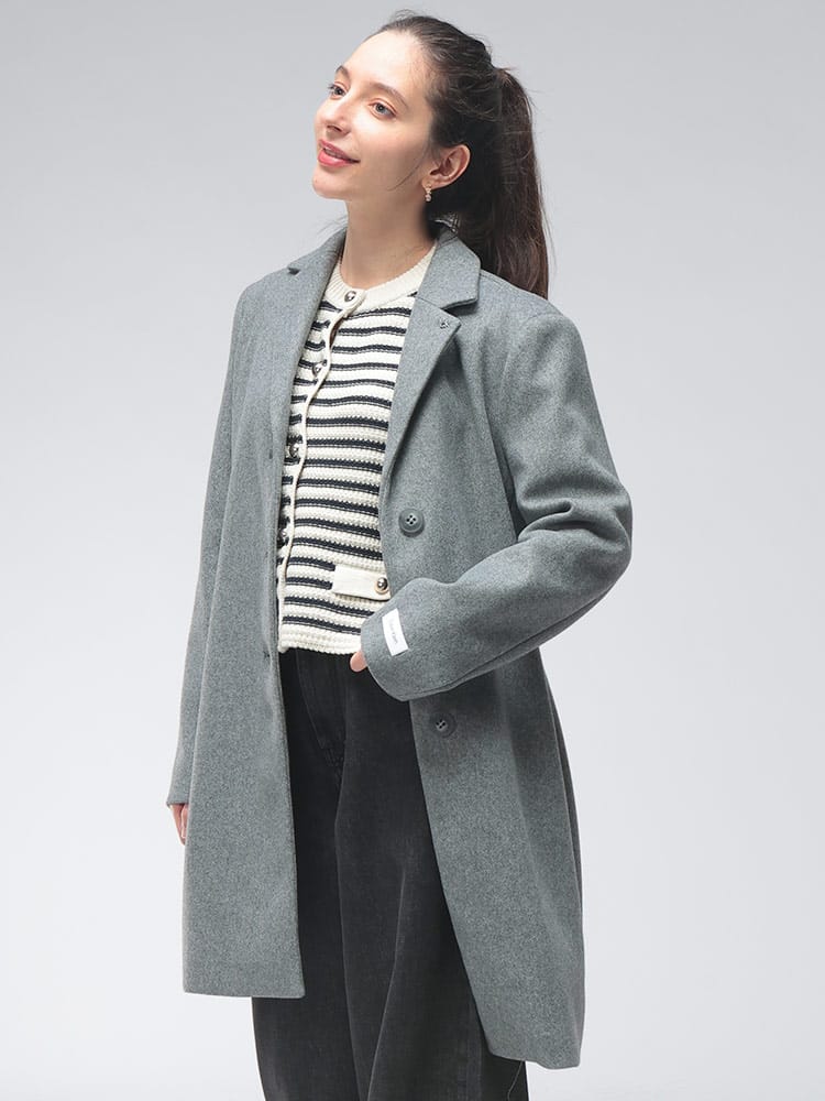 Calvin Klein (カルバンクライン) レディース コート シングル ミドル 