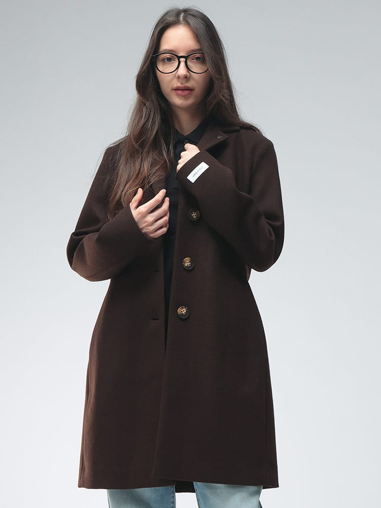 Calvin Klein (カルバンクライン) レディース コート シングル ミドル 