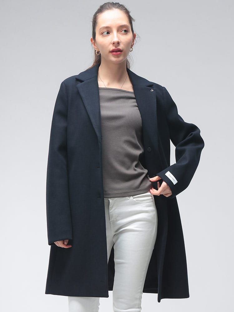 Calvin Klein (カルバンクライン) レディース コート シングル ミドル 