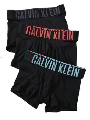 Calvin Klein (カルバンクライン) メンズ ボクサーパンツ ウエストロゴ マイクロファイバー ストレッチ 3PACK CKNB3775