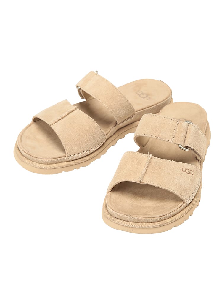 UGG (アグ) レディース サンダル スエード ストラップ スライドサンダル GOLDENGAZE SLIDE UGGL1178590