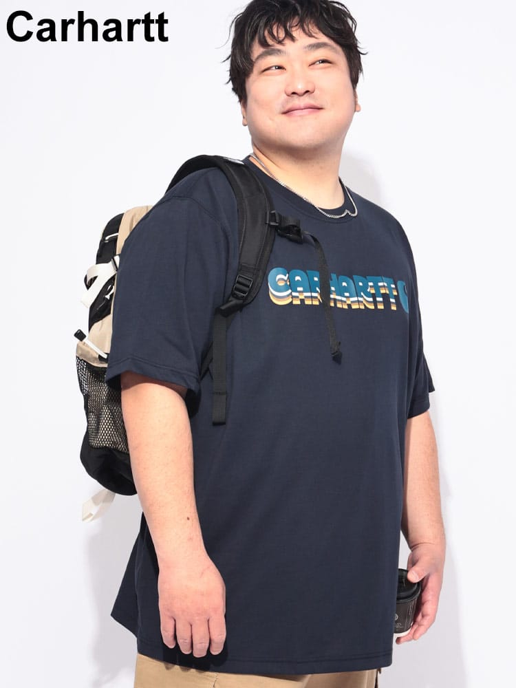 Tシャツ 半袖 メンズ 大きいサイズ ロゴプリント クルーネック カットソー トップス プリント コットン 春 夏