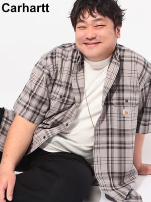 シャツ 半袖 チェック ボタンダウン ワークシャツ トップス ポケット カジュアル ブランド メンズ 大きいサイズ