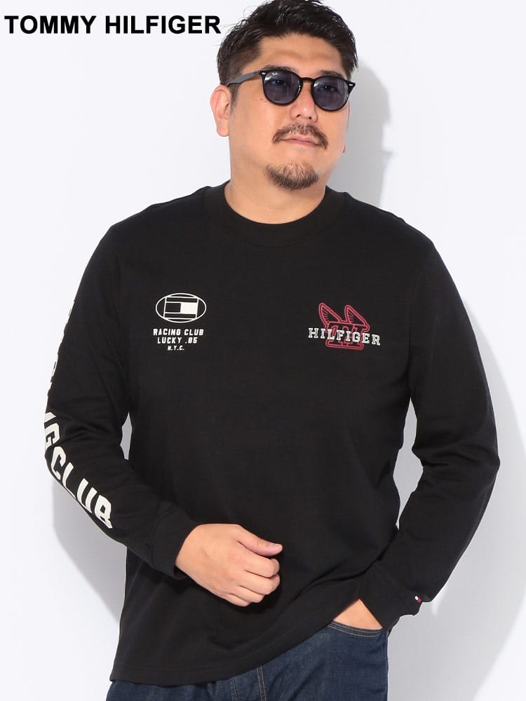 Tシャツ 長袖 メンズ 大きいサイズ コットン100％ モダンアスレチック ロングスリーブTシャツ トップス ロンT クルーネック プリント 柄 長袖 春 秋