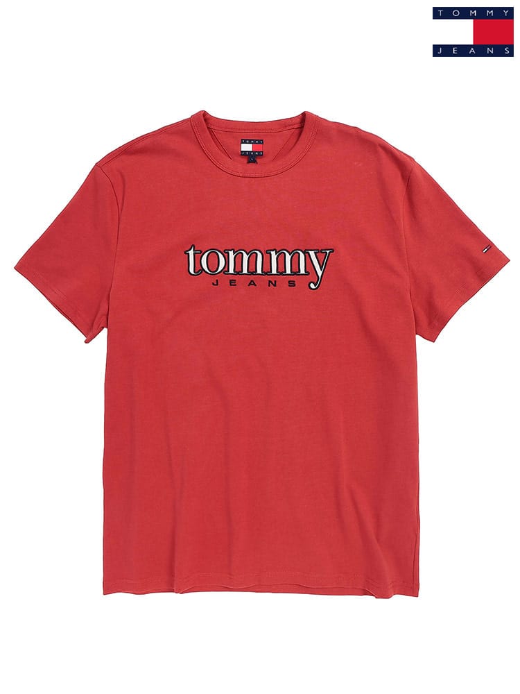 TOMMY JEANS (トミージーンズ) Tシャツ 半袖 ロゴ刺繍 クルーネック カットソー ユニセックス DM0DM22719
