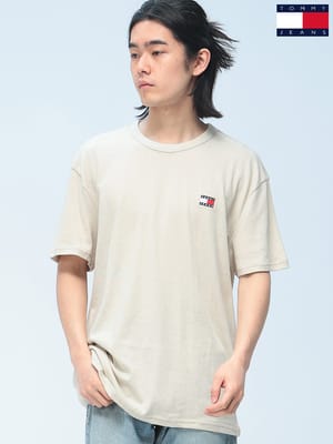 TOMMY JEANS (トミージーンズ) Tシャツ 半袖 ワンポイント クルーネック カットソー ユニセックス DM0DM22667