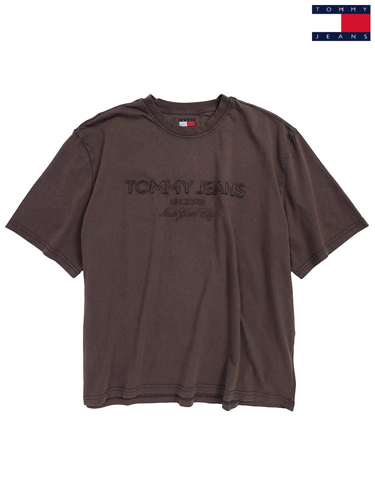 TOMMY JEANS (トミージーンズ) Tシャツ 半袖 ロゴデザイン クルーネック カットソー ユニセックス DM0DM22330