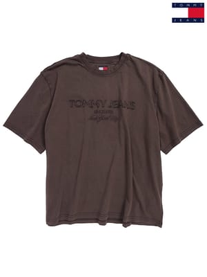 TOMMY JEANS (トミージーンズ) Tシャツ 半袖 ロゴデザイン クルーネック カットソー ユニセックス DM0DM22330