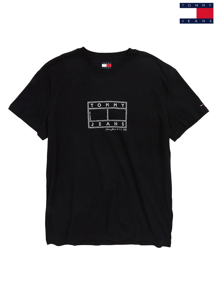 TOMMY JEANS (トミージーンズ) Tシャツ 半袖 ロゴプリント クルーネック カットソー ユニセックス DM0DM22317