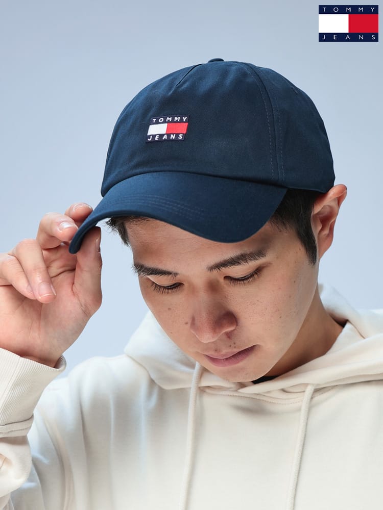 TOMMY JEANS (トミージーンズ) キャップ コットン100％ 刺繍ロゴ メンズ レディース ヘリテージコア 6パネルキャップ TJM HERITAGE CORE