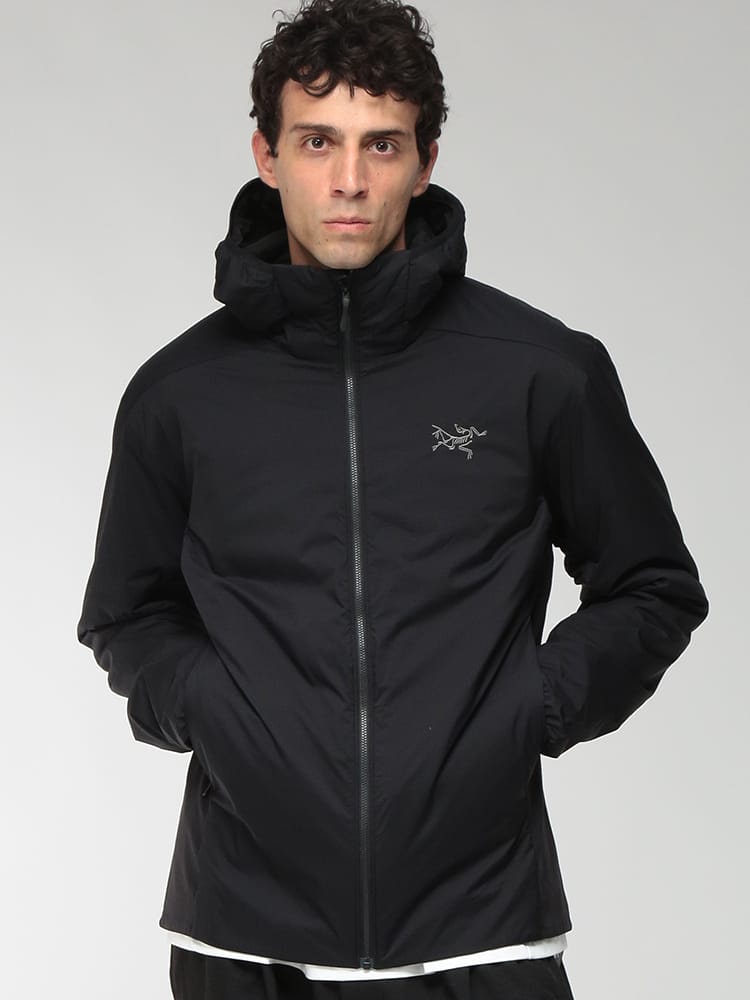 ARC'TERYX (アークテリクス) メンズ ナイロンジャケット アトムフーディ トリムフィット ジップ開閉 Coreloft ARCX000009556